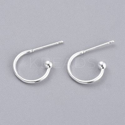 304 Stainless Steel Earring Hooks LS-X-STAS-K211-01S-1