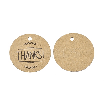 Thank You Theme Kraft Paper Jewelry Display Paper Price Tags CDIS-K004-01I-1