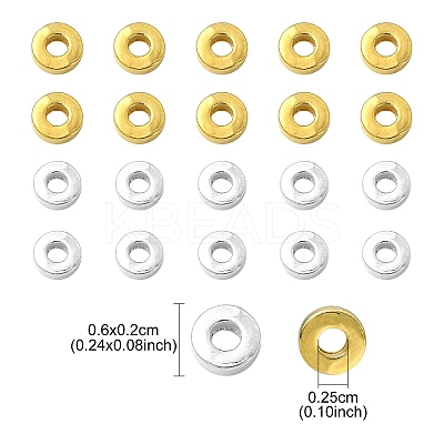 100Pcs 2 Colors Tibetan Style Alloy Beads PALLOY-YW0001-82-1