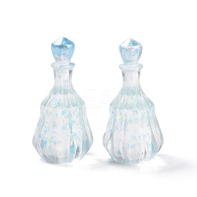 Dummy Bottle Transparent Resin Cabochon RESI-E025-06C-1