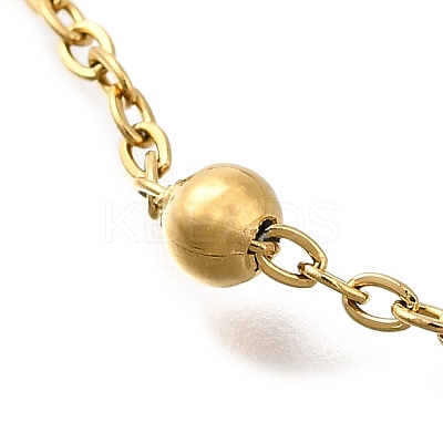 Ion Plating(IP) 304 Stainless Steel Satellite Chains Bracelet for Women BJEW-E111-08G-A-01-1
