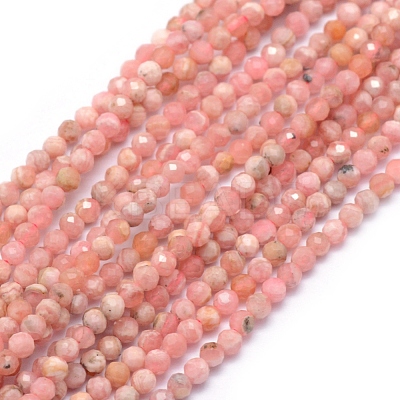 Natural Rhodonite Beads Strands G-E411-11B-2mm-1