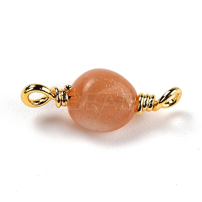 Natural Sunstone Links Connectors G-K316-02K-G-RS-1