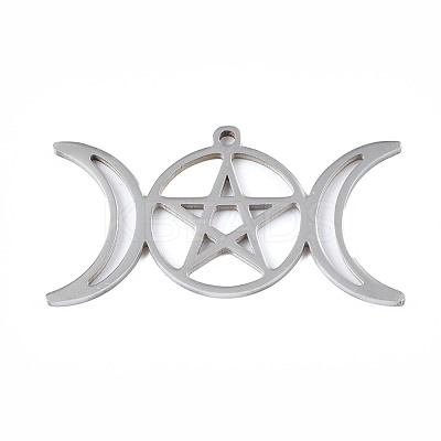 Non-Tarnish 201 Stainless Steel Pendants STAS-N098-042P-1