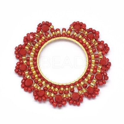 Handmade Woven Pendants GLAA-F102-O02-1