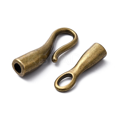 Tibetan Style Hook Clasps X-MLF11268Y-NF-1