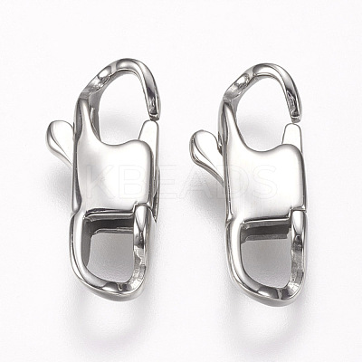 Tarnish Resistant 304 Stainless Steel Lobster Claw Clasps STAS-I082-13P-05-1