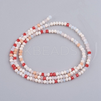 Faceted Glass Beads Strands GLAA-G074-B04-1