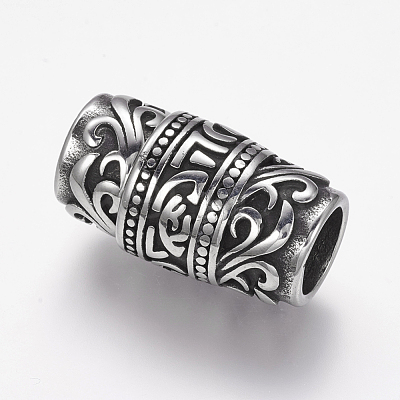304 Stainless Steel Magnetic Clasps with Glue-in Ends STAS-E136-33-1