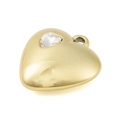 CCB Plastic with Rhinestone Pendants CCB-Q092-03G-1