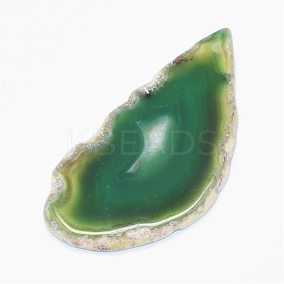 Natural Agate Slices Big Pendants G-E022-11-1