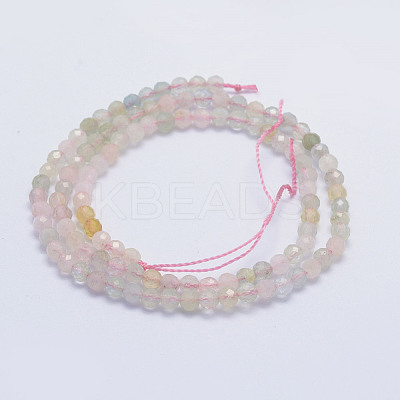 Natural Morganite Beads Strands G-L478-19-4mm-1