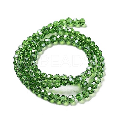 Electroplate Transparent Glass Beads Strands EGLA-A035-T3mm-A11-1