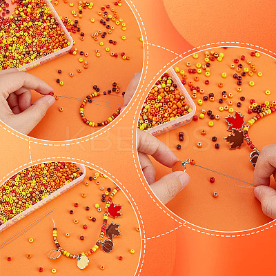 DIY Autumn Theme Bracelet Making Kit DIY-OC0010-61-1