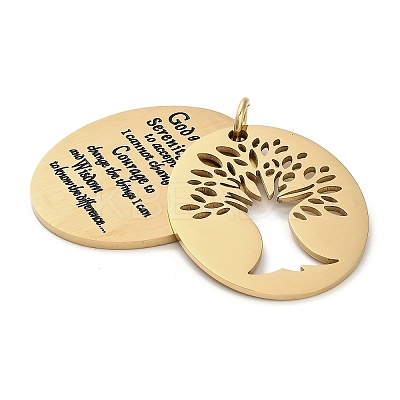 304 Stainless Steel Enamel Pendants STAS-Z126-09G-1