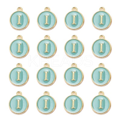 Golden Plated Alloy Enamel Charms LS-ENAM-S118-05I-1