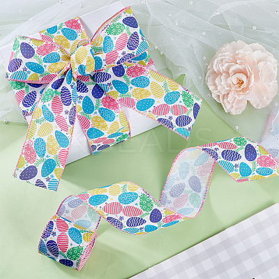 Easter Theme Polyester Printed Ribbon OCOR-WH20006-24A-1