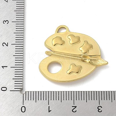 304 Stainless Steel Enamel Pendants STAS-L277-04G-1