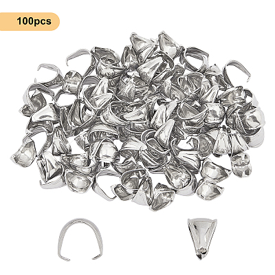 304 Stainless Steel Snap on Bails STAS-UN0009-05P-1