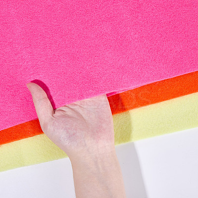 7Pcs 7 Colors Non-woven Felt Fabric DIY-CP0012-69D-1