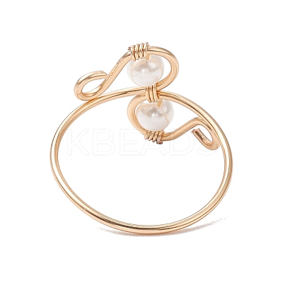 Shell Pearl Finger Rings RJEW-TA00131-1