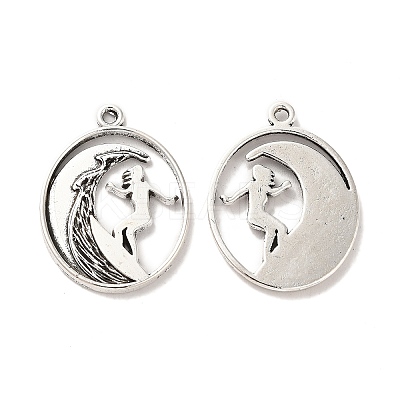 Tibetan Style Alloy Pendants TIBE-B001-23AS-1