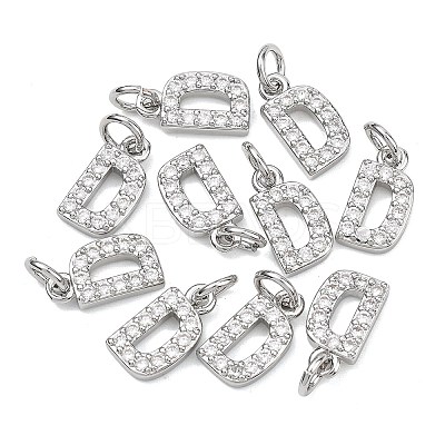 SHEGRACE Brass Micro Pave Clear Cubic Zirconia Pendants XGRQ29012-394P-D-1