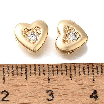 Brass Micro Pave Cubic Zirconia KK-Q001-05G-03-1