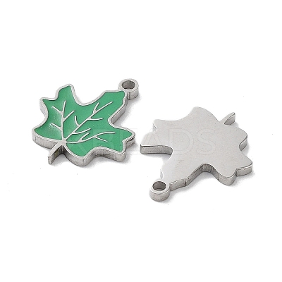 304 Stainless Steel Enamel Pendants STAS-P339-15P-01-1