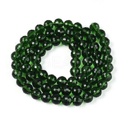 Transparent Glass Bead Strands GLAA-R095-10mm-29-1