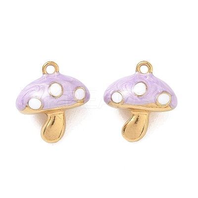 304 Stainless Steel Enamel Pendants STAS-Q119-23G-04-1