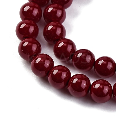 Baking Paint Glass Beads GLAA-Z010-01D-1
