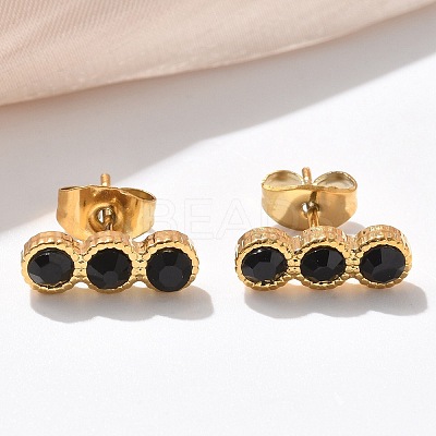 304 Stainless Steel Stud Earrings EJEW-F361-01G-1