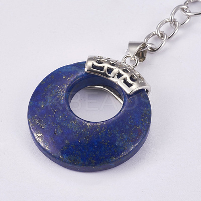 Natural Lapis Lazuli Keychain KEYC-P041-D12-1