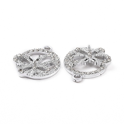 Alloy Crystal Rhinestone Pendants ALRI-H004-30P-1