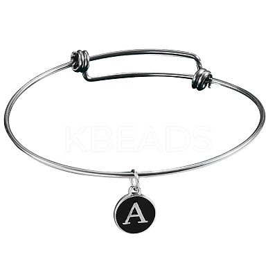 DIY Letter Bangle Making Kits DIY-SZ0001-61P-1