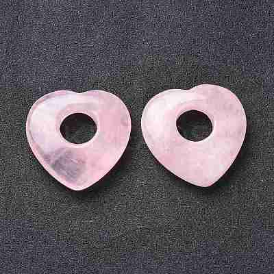 Natural Rose Quartz Pendants G-F708-04F-1