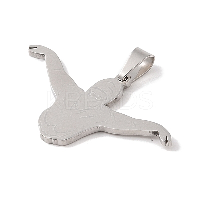 Non-Tarnish 201 Stainless Steel Pendants STAS-A094-05C-P-1