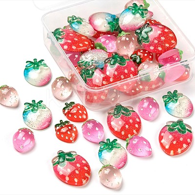 50Pcs Resin Cabochons CRES-LS0001-11-1