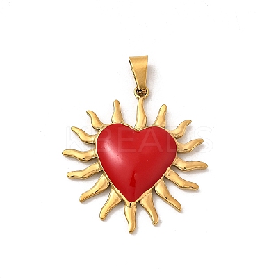 304 Stainless Steel Enamel Pendants STAS-Z158-01G-02-1