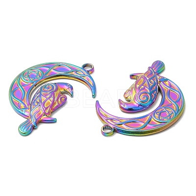 304 Stainless Steel Pendants STAS-Z041-27RC-1