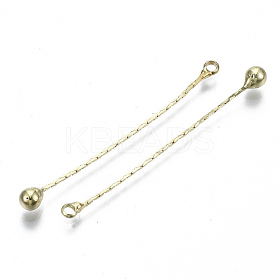 Brass Chain Tassel Big Pendants X-KK-R129-12A-G-1