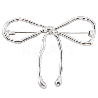 Bowknot Alloy Brooches for Women JEWB-WH20003-09P-1