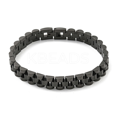 Ion Plating(IP) 304 Stainless Steel Thick Link Chain Bracelet BJEW-G649-10C-1