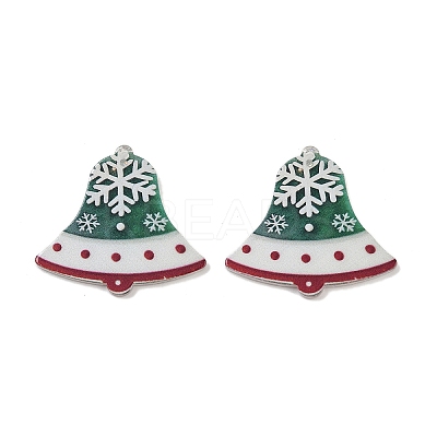 Christmas Themes Opaque Printed Acrylic Pendants LS-OACR-B037-01-1