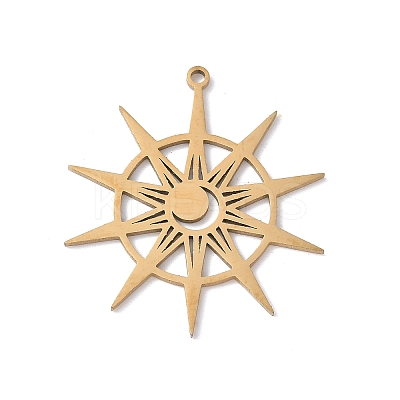 201 Stainless Steel Pendants STAS-K298-07G-1