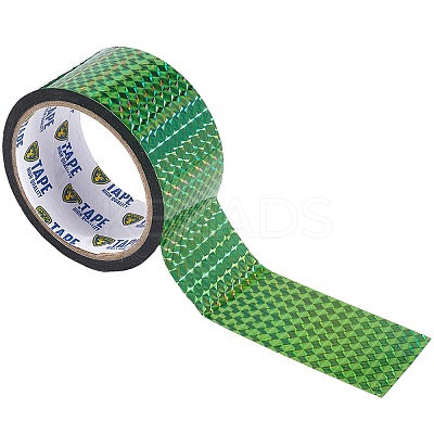 50M Laser Shining Bopp Plastic Scrapbook Decorative Adhesive Tapes AJEW-WH20002-57B-04-1
