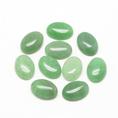 Natural Green Aventurine Cabochons G-R415-8x10-43-1