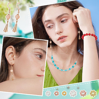 180Pcs 6 Style Zinc Alloy Spacer Beads FIND-PH0007-18-1