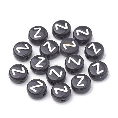Opaque Acrylic Beads X-SACR-N002-02Z-1